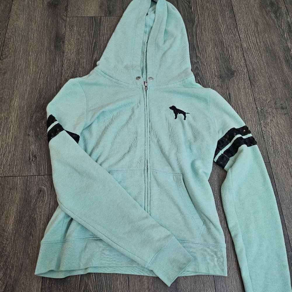Y2k Vintage victoria's secret PINK hoodie with sequins